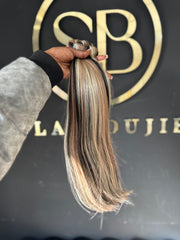 Mocha latte clip ins